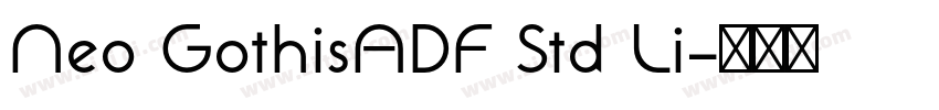 Neo GothisADF Std Li字体转换